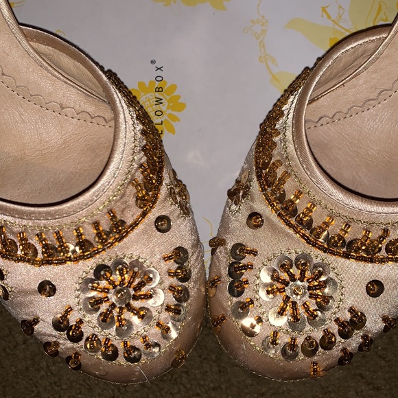 Gorgeous Gold Embellished Heels - Picture 8 of 11